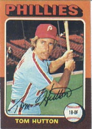 1975 Topps Baseball Cards      477     Tom Hutton